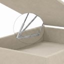 Ver imagem 6 de Base Cama Box Casal com Bau 1,38x1,88 Mts Valentina Vilajo: Suede Bege