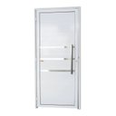 Ver imagem 1 de Porta de Alumínio Lambri 210x80cm com Friso e Puxador Super Brimak