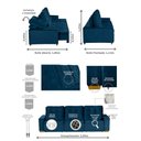 Ver mais imagens de Sofá Modular 6 Lugares 3.05M Retrátil E Reclinável Azul