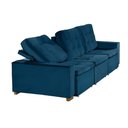 Ver imagem 5 de Sofá Modular 6 Lugares 3.05M Retrátil E Reclinável Azul