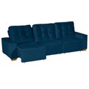 Ver imagem 6 de Sofá Modular 6 Lugares 3.05M Retrátil E Reclinável Azul