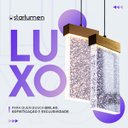 Ver imagem 5 de Pendente Lustre Waterfall Retangular C/ Led Multicor Lus-12 St3136