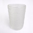 Ver imagem 3 de Conjunto de 6 Copos de Vidro Branco com Bolhas 385ml