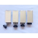 Ver imagem 7 de 6 Pés Armário Cozinha Gabinete Regulável Bart P Cromado