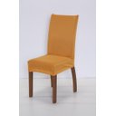 Ver imagem 2 de Kit Capa de Cadeira 4 Peças Sala de Jantar Protege o Estofado Renova o Visual Malha Gel Amarelo Most