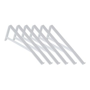 Kit 10 peças Suporte mão francesa para vidros 20cm - Branca