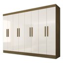 Ver imagem 2 de Guarda Roupa Casal Mariah 8 Portas Boreal/off White - Móveis Arapongas Boreal/off White