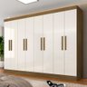 Guarda Roupa Casal Mariah 8 Portas Boreal/off White - Móveis Arapongas Boreal/off White - 1