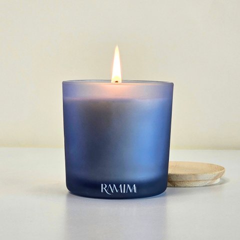 Vela Aromática Premium 190g Azul Oceano