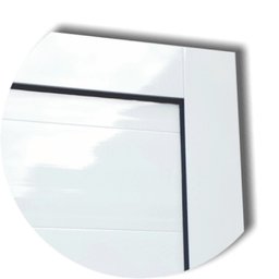 Porta de Alumínio Lambri 210x80cm com Puxador Super Brimak - 3 Porta de Alumínio Lambri 210x80cm com Puxador Super Brimak - 3