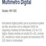 MULTIMETRO DISPLAY LCD DIGITAL CAT I 600V PORTATIL HFE SONORO  PROFISSIONAL - 3
