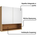 Ver imagem 5 de Armario Espelheira 2 Portas 58 cm Orion Fendi Freijo Bechara