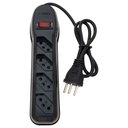 Ver imagem 1 de Filtro de Linha Circuit Breaker 4 Tomadas Pp 3x0,75 1m Preto