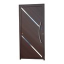 Ver imagem 1 de Porta Lambril Duna com Puxador Super 25 210cm x 100cm Brimak Abertura Direita Corten