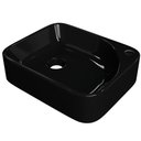 Ver imagem 1 de Cuba de Apoio Retangular para Banheiro Lavabo Cross C01 Ro36w Preto - Lyam