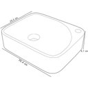 Ver imagem 5 de Cuba de Apoio Retangular para Banheiro Lavabo Cross C01 Ro36w Preto - Lyam