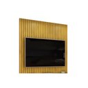 Ver imagem 3 de Rack Bancada C/ Painel P/ Tv Trento 183x240cm Freijo/off White - Dj Móveis