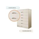 Ver imagem 2 de Cômoda Solteiro Sevilha C- 6 Gavetas Off White - Europa