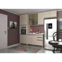 Ver imagem 1 de Cozinha Modulada Compacta 4 Peças com Tampo e Vidro Reflecta Linea Luciane Móveis
