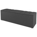 Ver imagem 6 de Kit Cabeceira e Baú Cama Box King Size Grace 195cm Suede Cinza Escuro - Desk Design