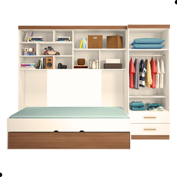 Conjunto Quarto Modulado Meninos Houston Carvalho Off White - 4