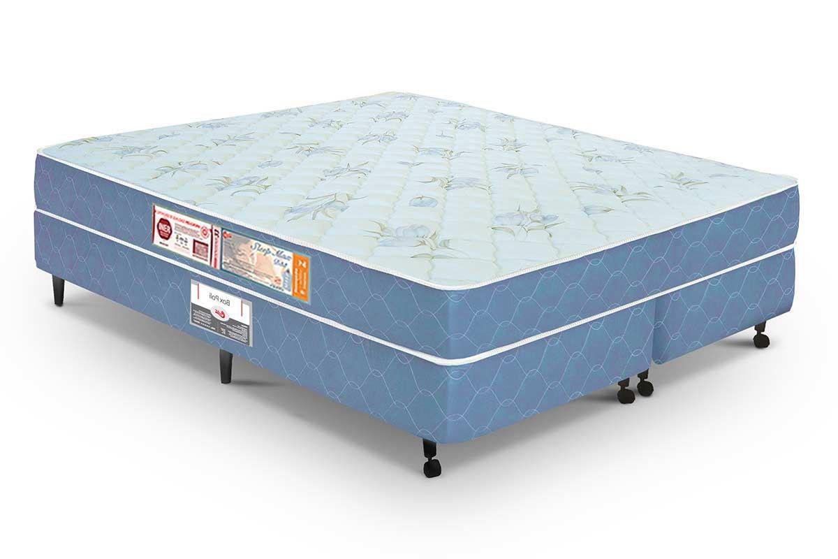 Cama Castor Queen Sleep Max D45 158x198x45 + Box Castor - 1