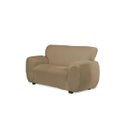 Ver imagem 1 de Capa Sofa de 2 Lugares Tecido Malha Gel Poliéster Gold Bege