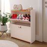 Sapateira Vertical 12 Pares Calçados Unissex Prateleira Gavetas Basculante Off White/cinamomo - Rpm - 5
