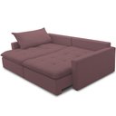 Ver imagem 7 de Sofá Cama Retrátil Reclinável para Sala de Estar 208cm Lari F04 Veludo Lilás - Lyam Decor