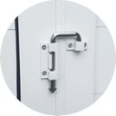 Ver imagem 3 de Porta de Alumínio Camarão 210x60cm Brilhante Linha 25 Brimak Abertura Direita