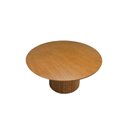 Ver imagem 4 de Mesa de Jantar Capri 4 Lugares Redonda MDF Laminado 90cm Amêndoa