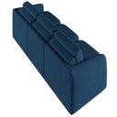 Ver mais imagens de Sofá Cama para Sala de Estar 3 Lugares 276cm Montserrat K01 Veludo Azul Marinho - Lyam Decor