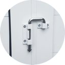 Ver imagem 3 de Porta de Alumínio Camarão 210x70cm Brilhante Linha 25 Brimak Abertura Direita Branco