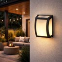 Ver imagem 3 de Kit 8 Arandela com Lente Leitosa Preto Oval Smart E27 Dital Interna Externa