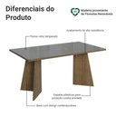 Ver imagem 3 de Mesa de Jantar Retangular Tampo de Vidro 5389 Madesa