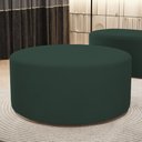 Ver imagem 2 de Puff Redondo Orgânico para Living 90cm Lola W01 Suede Verde Musgo - Lyam Decor