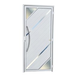 Porta de Alumínio Lambril 210x100cm com Puxador Oasis Brimak - 1