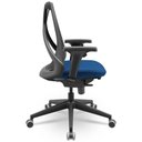 Ver imagem 5 de Cadeira de Escritório Giratória Presidente Unix P03 Tela Cinza Crepe Azul - Lyam Decor