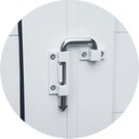 Ver imagem 3 de Porta de Alumínio Camarão 210x80cm Brilhante Linha 25 Brimak Abertura Direita