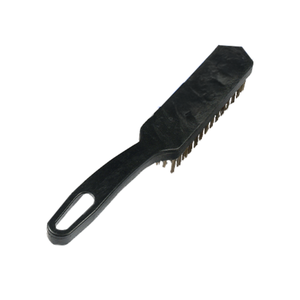 Escova de Aço com Cabo de Plástica 5 Fileiras do Fio 2,2 Cm Durín