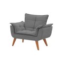Ver imagem 3 de Kit 2 Poltronas Decorativas Opala Suede Cinza