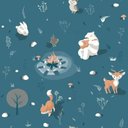Ver imagem 1 de Papel de Parede Infantil Petit Fogueira Azul L31311