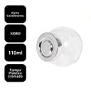 Ver imagem 5 de Kit 3 Porta Condimentos em Vidro com Tampa Rosqueável Cromada Prime 110ml