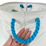 Cesto Organizador De Brinquedos Roupas Lavanderia Multiuso Em Tecido Cesta Dobrável 40x50cm Peixes - 6