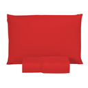 Ver imagem 1 de Kit Jogo de Cama Lençol Solteiro 400 Fios Poliéster Toque Macio 2 Peças:vermelho