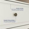 Rack para TV 75 Polegadas 180cm em MDF  Tampo Madeira Maciça Ananda CabeCasa MadeiraMadeira - 6