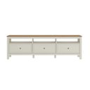 Ver imagem 2 de Rack para TV até 75 Polegadas 100% MDF 180cm Pés em Madeira Maciça Ananda CabeCasa MadeiraOriginals Bege Off White/Mel