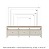 Rack para TV 75 Polegadas 180cm em MDF  Tampo Madeira Maciça Ananda CabeCasa MadeiraMadeira - 4
