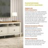 Rack para TV 75 Polegadas 180cm em MDF  Tampo Madeira Maciça Ananda CabeCasa MadeiraMadeira - 10