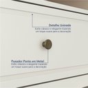 Ver imagem 7 de Rack para TV até 75 Polegadas 100% MDF 180cm Pés em Madeira Maciça Ananda CabeCasa MadeiraOriginals Bege Off White/Mel